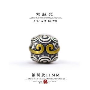 999足銀ハンドストリングdiyアクセサリー緊箍呪アクセサリー散りばめビーズ純銀文玩ブレスレット悟空大聖
